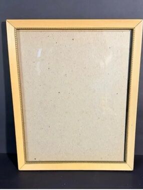 Classic Yellow Picture Frame with Beaded Inner Trim